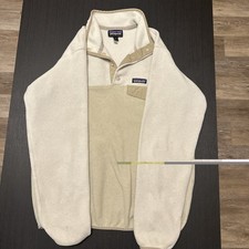 Patagonia Synchilla Snap Fleece Pullover Oatmeal Heather White Men’s Medium picture