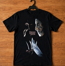 New w/tags Vintage Style Horror Cult Graphic T-Shirt Black Halloween Goth Tee picture
