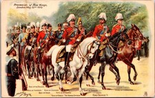 Procession of Nine Kings London 1910 Raphael Tuck Royal Postcard picture