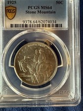1925 Stone Mountain Commemorative Half Dollar PCGS MS64❤️❤️❤️❤️🇺🇸🇺🇸🇺🇸 picture