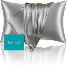 100% Mulberry Silk Pillowcase 25 Momme - Hair & Skin Friendly, Hidden Zipper picture
