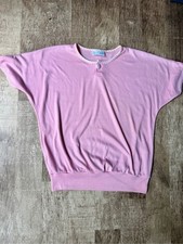 Vintage Fire Islander Pastel Pink Dolman Sleeve Banded Top picture
