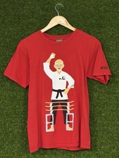Vintage Y2K Enjoi Panda Karate Skateboards T Shirt Red Small picture
