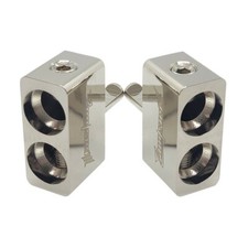 Pair ILL Customz Offset Dual 1/0 Gauge to 4 Gauge Amp Input Reducers picture