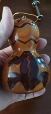 Vintage Handcrafted, Painted Mini Gourd, Presents In Native American Style picture