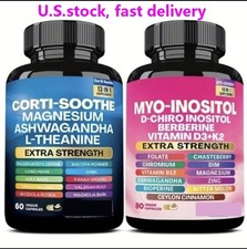 2 Pack-Zoyava Cortisol Myo-Inositol Extra Strength Stress Relief Hormone Support picture