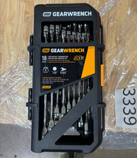 GEARWRENCH GWD18RWS SAE/Metric 90-Tooth Combination Ratcheting Wrench Set 18PC picture