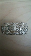 Birks Antique Sterling Silver Floral Filigree Brooch picture