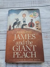 VINTAGE JAMES AND THE GIANT PEACH Roald Dahl and Lane Smith 1996 First Edition picture