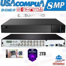 Titanium ED8216H5-FN 24CH (16CH BNC + 8CH IP) 4K Hybrid DVR H.265 NDAA Compliant picture