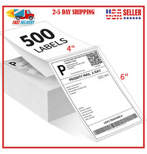Shipping Labels  Thermal  Perforated White For Printer 500 4 x 6 Fanfold Direct picture