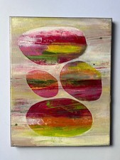 Colorful Abstract Wall Art OOAK Original Acrylic Painting On Canvas picture