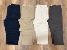 Men’s Cotton Chino Pants, Size 31x30, Lot Of 4, New, Khaki Pants, Straight Fit picture