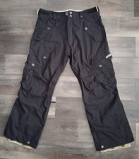 686 Smarty 3-In-1 Cargo Snowboarding Ski Pants Waterproof Black Mens Size Large picture