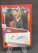 2025-26 Panini Donruss - Significant Signatures Caleb Love #SS-LOV Red /99 (AU, picture