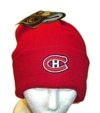 Montreal Canadiens Mens Zephyr Cuffed Red Beanie Winter Hat Cap New Nhl Hockey picture