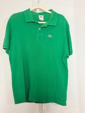 Lacoste Men's Green dize 2XL Classic Polo Shirt 100% Cotton Size 7 picture