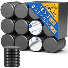 45 Pack Ceramic Magnets for Crafts, Small round Disc Crafts Magnets with Adhesiv picture