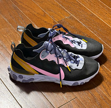 Nike women's Low Top Lace-Up Athletic Sneakers Black Pink Yellow Purple White picture