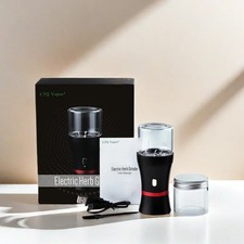 Electric Herb/ Tobacco Grinder USB Rechargeable Kit Black/Red picture