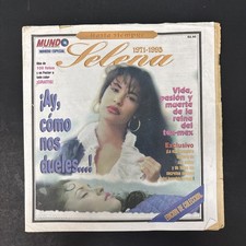 Vintage 1995 Mundo Selena Magazine Tribute Special Edition Misprint 1971-1993 picture
