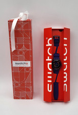 Swatch PURPLE LACQUERED SUOV100 New Gent Swiss Quartz Purple Watch 41mm picture