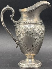 Antique Frank M. Whiting Sterling Silver Cream Pitcher- Lily Pattern #7185- RARE picture