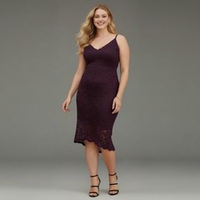 NWT TORRID Size 3X Lace Cami High Low Dress Dark Romantic Covencore Whimsigoth picture