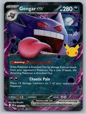 Gengar ex 090/128 Holo NM Pokemon Card 30th Celebration picture