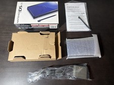 Near Mint  - Nintendo DS Lite Handheld System - Cobalt Blue - Complete picture