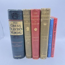 1902 Chess Players Manual Tactics Strategies Vintage 6 Book Lot Gossip Young picture
