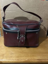 Vtg Retro 70s Makeup Case Train Travel Carry-on Bag Luggage Suitcase Softside  picture