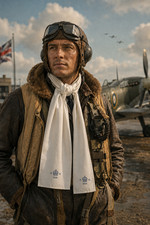 BATTLE OF BRITAIN PILOT’S FLYING SCARF AIR MINISTRY 1939 picture