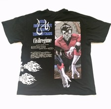 Civil Regime Shirt Men’s Black Marvel Hero Elite X-Men Nightcrawler Size Large picture