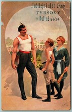 1914 Jubilee Jubelini Slet Zupy Tyrsovy y Koline Czechoslovakia DB Postcard J9 picture