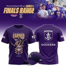 Fremantle Dockers 2026 EARNED Finals Range Special New Tee Shirt picture
