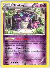 Nidoking 45/114 Rare Steam Siege Pokemon Reverse Holo picture
