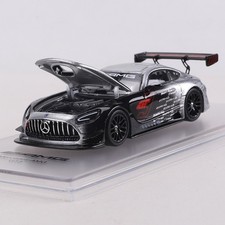 NZG Kiloworks 1/64 Mercedes AMG GT3 EVO Silver Black Diecast Car Model picture