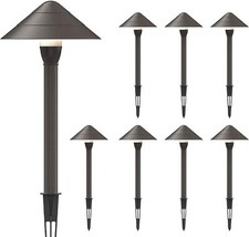 GOODSMANN Landscape Lighting Low Voltage 8PK LED 100 Lumen Outdoor Pathway Light picture