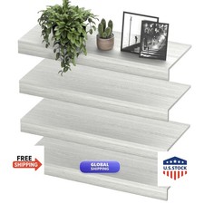 Homesprit Wooden Wire Shelf Covers for Pantry Closet White Oak 32in*12in picture