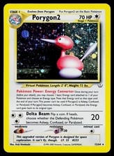 Porygon2 12/64 Rare Neo Revelation Pokemon Unlimited Holo Lightly Played picture