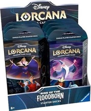 SEALED DISPLAY CASE 8x Starter Decks Rise of the Floodborn Disney Lorcana TCG picture