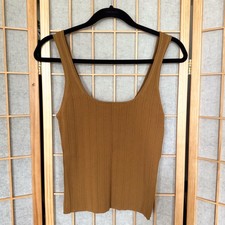 Brown Fall J. Crew Tank Top Size Large picture