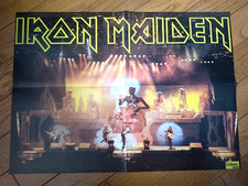 Iron Maiden Guns N Roses Vintage Poster 21.65x15.35in Japan Rare Design picture