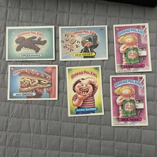 Garbage Pail Kids Cards Stickers Vintage Rare Lot of 6 picture