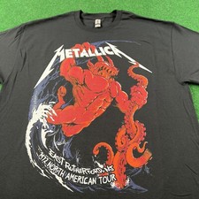 Metallica Shirt Mens XL M72 Seasons Tour 2023 East Rutherford Devil Squindo Tee picture