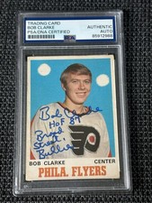 Bobby Clarke Autographed PSA/DNA Auto 1970-71 O-Pee-Chee Rookie Inscribed BSB picture