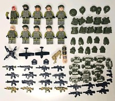 Custom Block Modern Military Drone Team Lots of Gear And Accessories 10 Figures picture