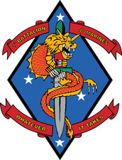 US Marine Corps Badge Sticker 1st Battalion 4th Marines The China Marines picture