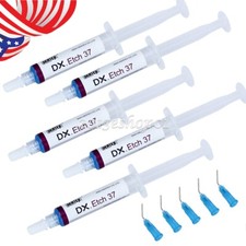 5 Kits Dentex Dental Acid Etch Etching Gel 37% 5 ml/syringe picture